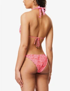 Tangier Abstract-print Stretch-recycled Polyamide Bikini Top -Whistles Clothing Shop R04142183 PRTPRT ALT03