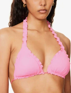 Tangier Abstract-print Stretch-recycled Polyamide Bikini Top -Whistles Clothing Shop R04142183 PRTPRT ALT04