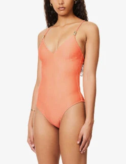 Portofino Plunge Open-back Stretch-recycled Polyamide Swimsuit -Whistles Clothing Shop R04142202 CRLCRL ALT02