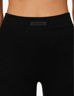 ESSENTIALS Sport High-rise Knitted Shorts -Whistles Clothing Shop R04142431 JETBLACK ALT04