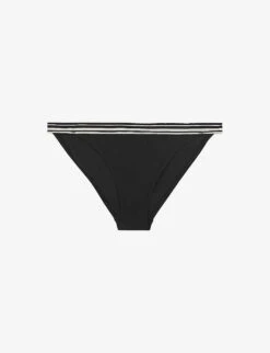 Reiss Faith Contrast-stripe Low-rise Bikini Bottoms