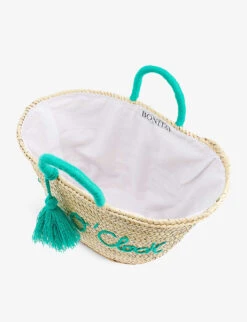 Gin O'Clock Embroidered Palm Basket Bag -Whistles Clothing Shop R04148177 NATURALLILACLOGO ALT03