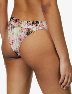 Palm Reef Graphic-pattern Bikini Bottoms -Whistles Clothing Shop R04148251 MULTI ALT03