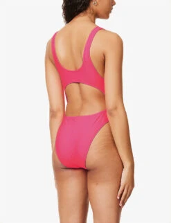 GOOD AMERICAN Monokini Cut-out Swimsuit -Whistles Clothing Shop R04148932 KNOCKOUTPINK001 ALT03