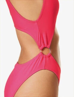 GOOD AMERICAN Monokini Cut-out Swimsuit -Whistles Clothing Shop R04148932 KNOCKOUTPINK001 ALT04