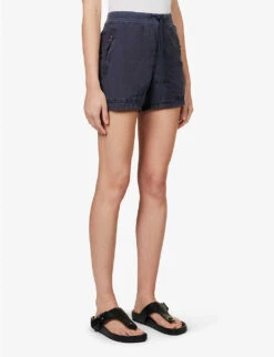 JAMES PERSE Utility High-rise Stretch-cotton Shorts -Whistles Clothing Shop R04149006 TITAN ALT02