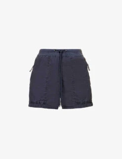 JAMES PERSE Utility High-rise Stretch-cotton Shorts