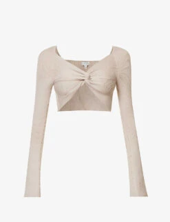 Maisie V-neck Knitted Crop Top