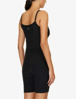Beyond Yoga Spacedye Get In Gear Scoop-neck Stretch-woven Unitard -Whistles Clothing Shop R04150168 DARKESTNIGHT ALT03
