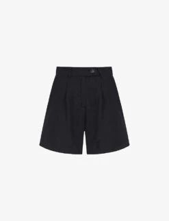 New Release 17 Fidel Tabbed Linen Shorts