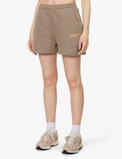 Resort Logo-patch Cotton-jersey Shorts 7 Resort Logo-patch Cotton-jersey Shorts -Whistles Clothing Shop R04153628 DEEPSAND ALT02