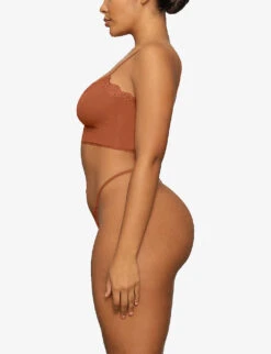 Fits Everybody Lace-trim Stretch-woven Top -Whistles Clothing Shop R04153792 BRONZE ALT02