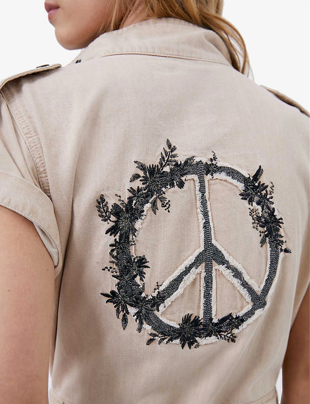 Ikks Graphic-print Denim Jumpsuit 5 Ikks Graphic-print Denim Jumpsuit - Image 5