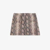 THE KOOPLES Snakeskin-embossed Leather Mini Skirt