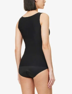 Chantelle Soft Stretch Scoop-neck Stretch-woven Top 8 Chantelle Soft Stretch Scoop-neck Stretch-woven Top -Whistles Clothing Shop R04157904 BLACK ALT03