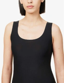 Chantelle Soft Stretch Scoop-neck Stretch-woven Top 9 Chantelle Soft Stretch Scoop-neck Stretch-woven Top -Whistles Clothing Shop R04157904 BLACK ALT04