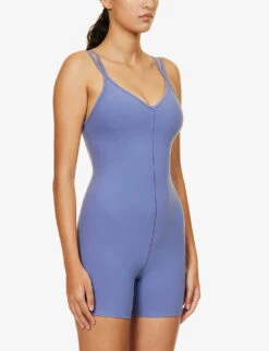 Alosoft Sun’s Out V-neck Stretch-woven Unitard 7 Alosoft Sun’s Out V-neck Stretch-woven Unitard -Whistles Clothing Shop R04158211 INFINITYBLUE ALT02