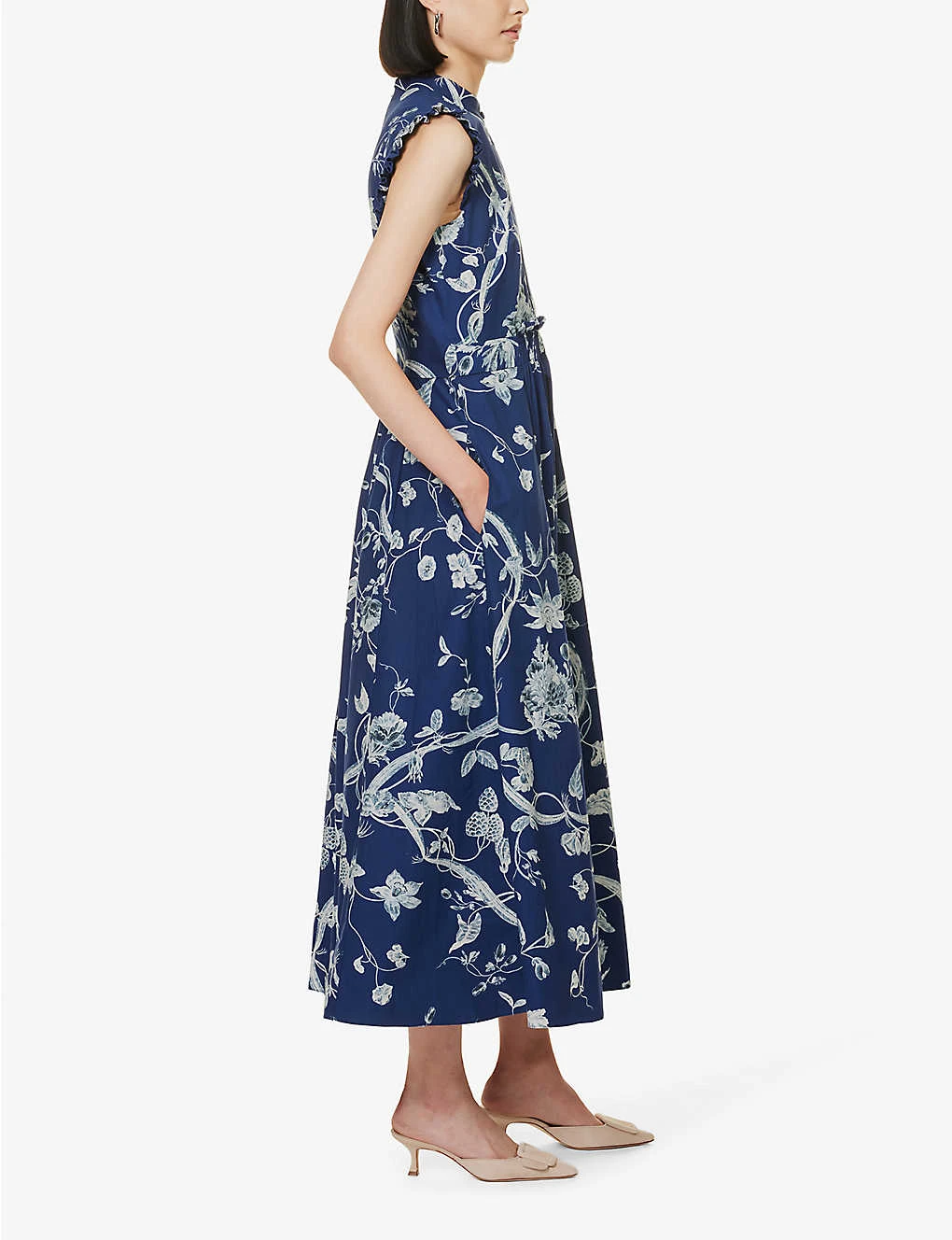 Erdem Floral-print Frilled-trim Cotton-poplin Maxi Dress 2 Erdem Floral-print Frilled-trim Cotton-poplin Maxi Dress - Image 2