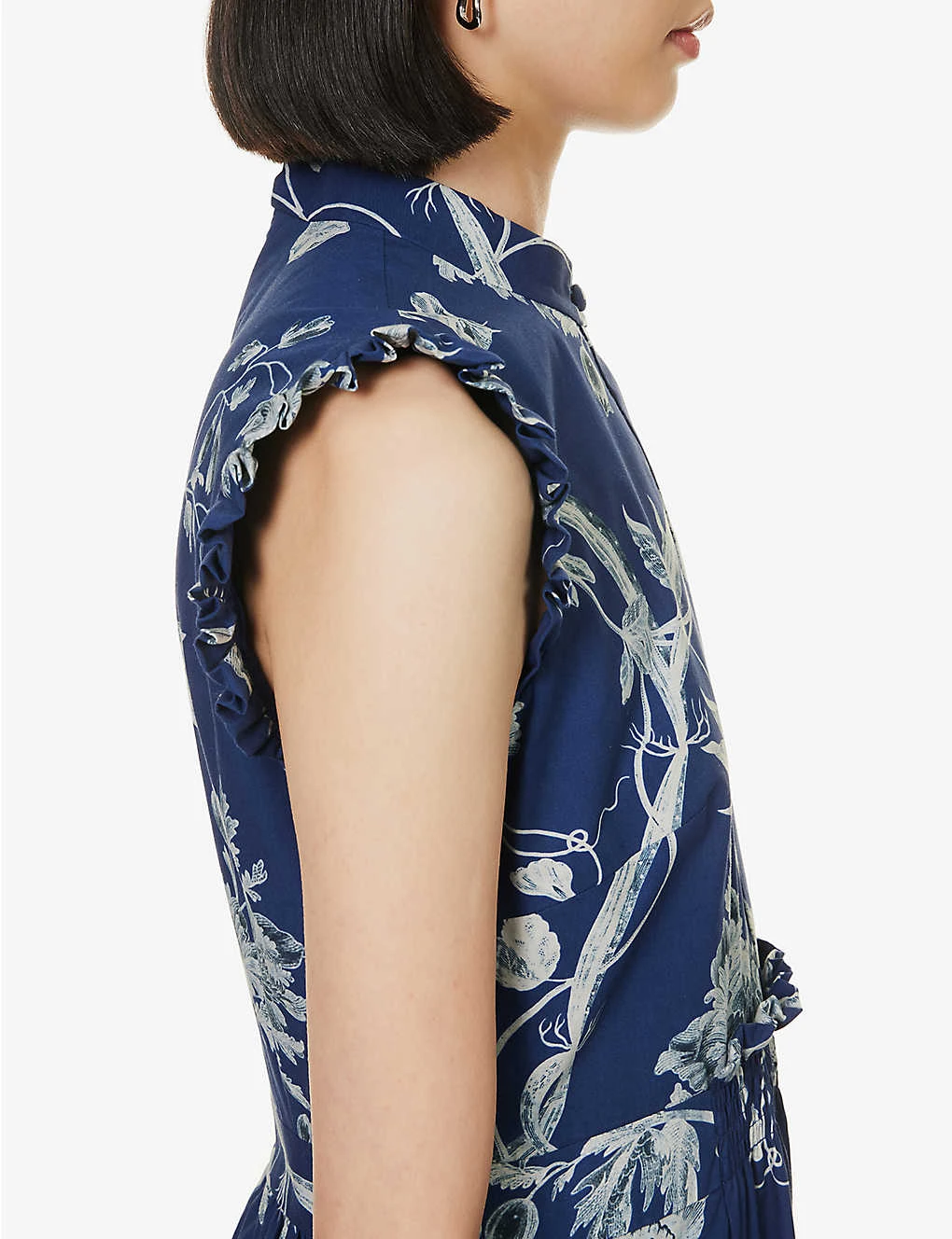 Erdem Floral-print Frilled-trim Cotton-poplin Maxi Dress 5 Erdem Floral-print Frilled-trim Cotton-poplin Maxi Dress - Image 5