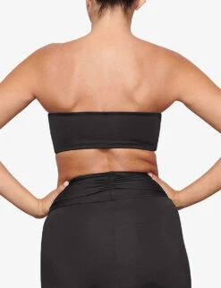 Bandeau Slim-fit Recycled Stretch-nylon Bikini Top 7 Bandeau Slim-fit Recycled Stretch-nylon Bikini Top -Whistles Clothing Shop R04164364 ONYX ALT03