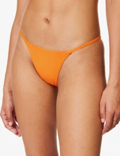 Barbados High-rise Bikini Bottoms -Whistles Clothing Shop R04165691 TANGERINERIB ALT02