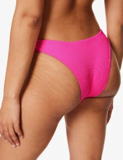 Byron High-rise Recycled Polyester-blend Bikini Bottoms -Whistles Clothing Shop R04165693 FUCHSIACRINKLE ALT03