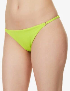Capri Crinkled Mid-rise Bikini Bottoms -Whistles Clothing Shop R04165697 KEYLIMERIB ALT02