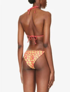 It's Now Cool Sancho Floral-print Recycled Polyester-blend Bikini Top -Whistles Clothing Shop R04165816 SANCHO ALT02