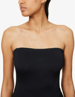 GOOD AMERICAN Scuba Slim-fit Stretch-woven Bodysuit 9 GOOD AMERICAN Scuba Slim-fit Stretch-woven Bodysuit -Whistles Clothing Shop R04166613 BLACK001 ALT04