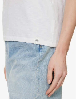 Rag & Bone Mushroom-embroidered Short-sleeved Organic-cotton T-shirt -Whistles Clothing Shop R04166649 WHITE ALT05