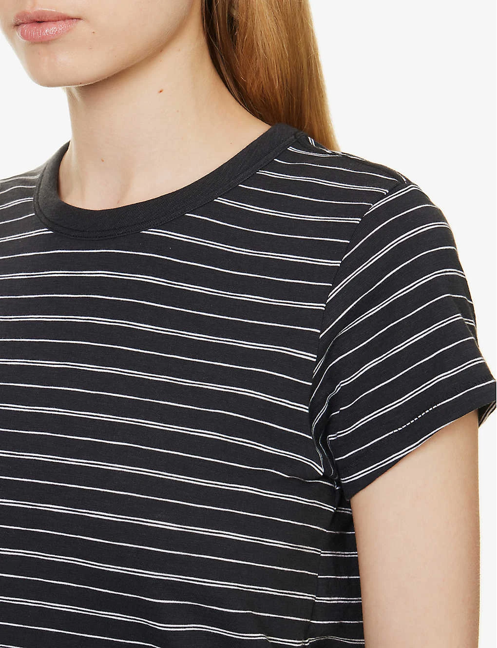 Rag & Bone Striped Short-sleeved Organic-cotton T-shirt 5 Rag & Bone Striped Short-sleeved Organic-cotton T-shirt - Image 5