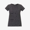 Rag & Bone Striped Short-sleeved Organic-cotton T-shirt