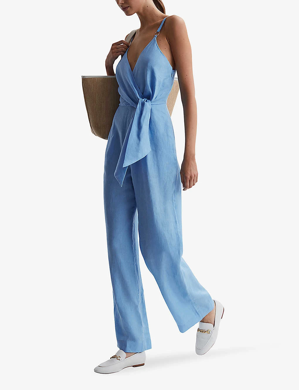 Reiss Emily Wide-leg Linen Jumpsuit 2 Reiss Emily Wide-leg Linen Jumpsuit - Image 2