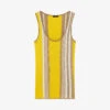 Joseph Striped Ribbed Knit Vest Top