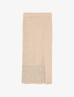 Joseph Ribbed Mid-rise Stretch-knit Midi Pencil Skirt