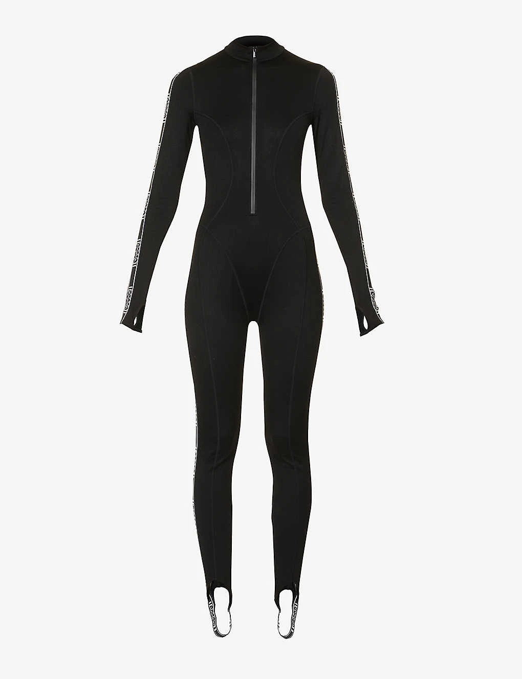 Wolford Thermal Brand-tape Stretch-woven Jumpsuit 1 Wolford Thermal Brand-tape Stretch-woven Jumpsuit