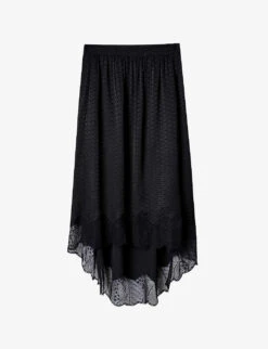 Zadig & Voltaire Christy Lace-trim Silk Camisole Top