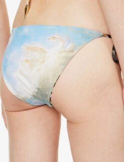 Roberto Cavalli Graphic-print Mid-rise Bikini Bottoms -Whistles Clothing Shop R04179646 MULTICOLOUR ALT04