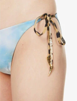 Roberto Cavalli Graphic-print Mid-rise Bikini Bottoms -Whistles Clothing Shop R04179646 MULTICOLOUR ALT05