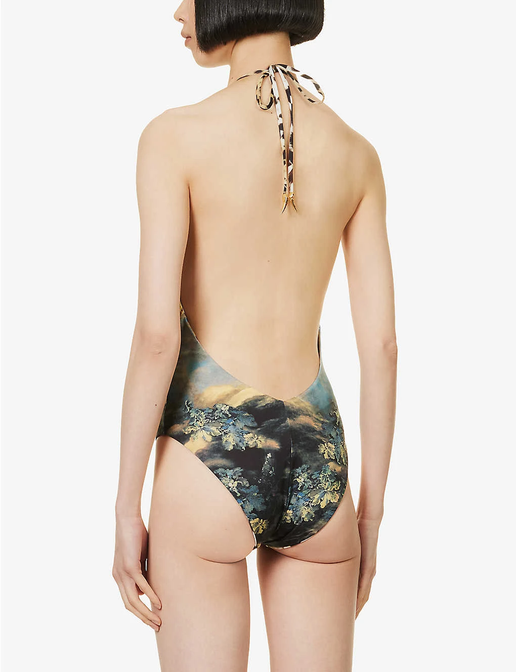 Roberto Cavalli Graphic-pattern V-neck Swimsuit 4 Roberto Cavalli Graphic-pattern V-neck Swimsuit - Image 4