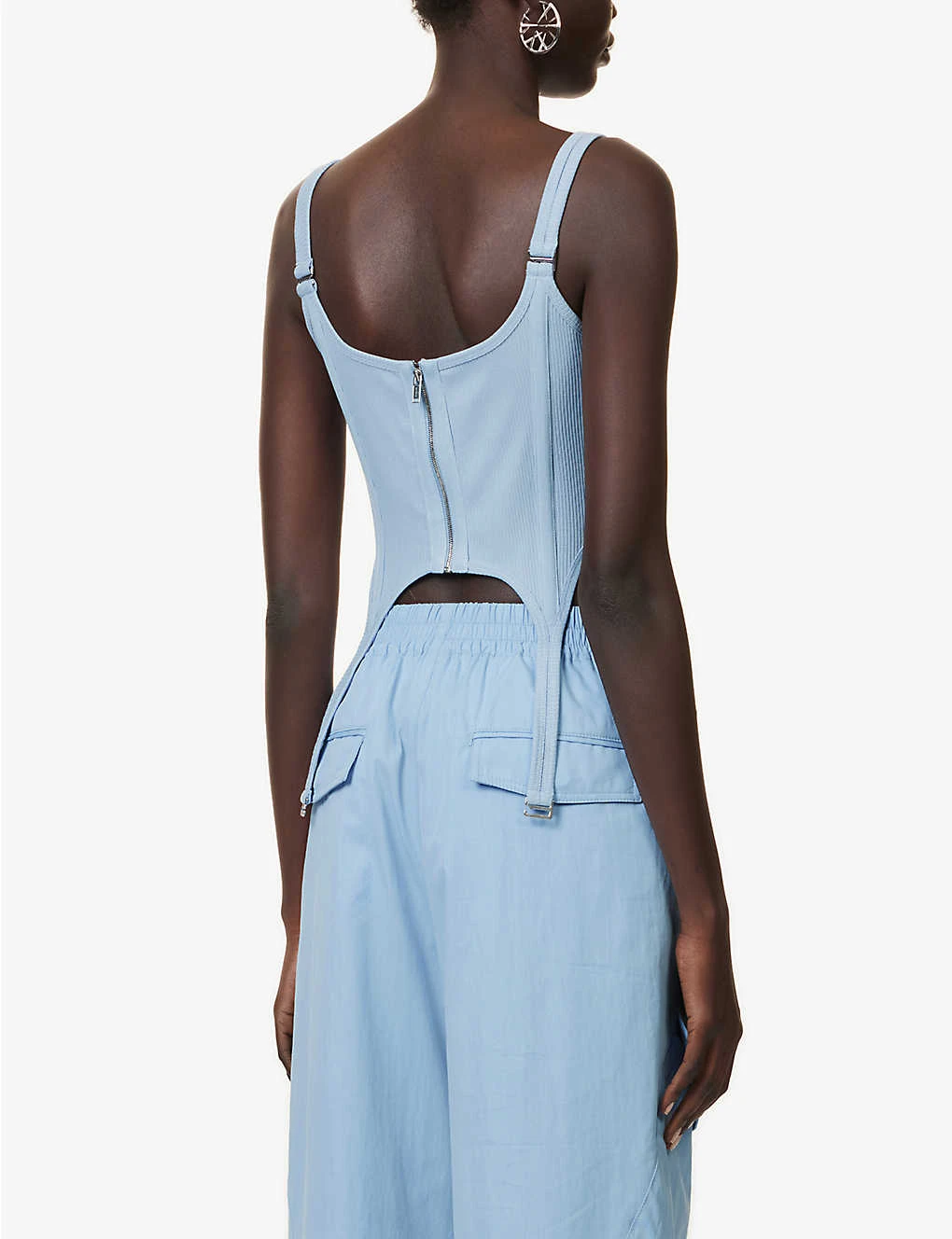 Dion Lee Combat Corseted Stretch-organic Cotton Top 4 Dion Lee Combat Corseted Stretch-organic Cotton Top - Image 4