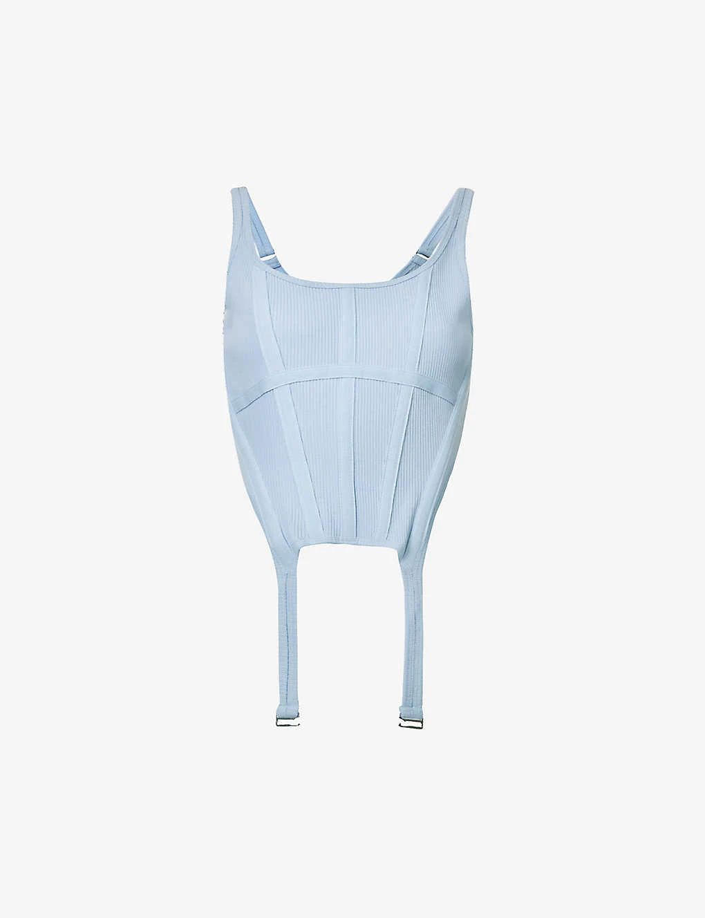 Dion Lee Combat Corseted Stretch-organic Cotton Top 1 Dion Lee Combat Corseted Stretch-organic Cotton Top