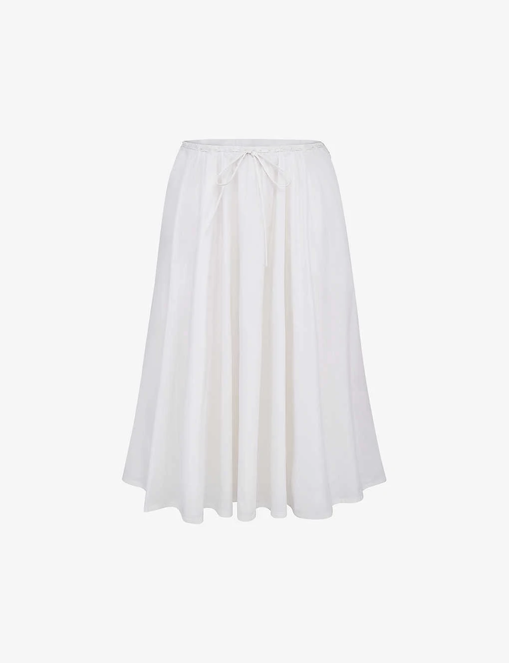 Cora Self-tie Stretch-woven Midi Skirt 1 Cora Self-tie Stretch-woven Midi Skirt
