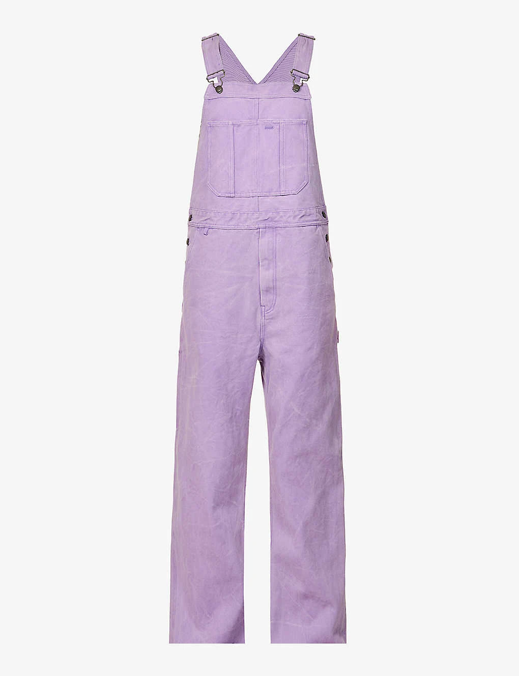 Acne Studios Palmon Logo-patch Cotton-canvas Dungarees 1 Acne Studios Palmon Logo-patch Cotton-canvas Dungarees