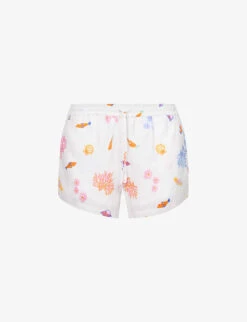 Seafolly Under The Sea Printed Linen Shorts