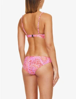 Seafolly Sea Skin Graphic-print Recycled-nylon-blend Bikini Top 6 Seafolly Sea Skin Graphic-print Recycled-nylon-blend Bikini Top -Whistles Clothing Shop R04185694 FUCHSIAROSE ALT02