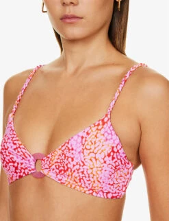 Seafolly Sea Skin Graphic-print Recycled-nylon-blend Bikini Top 7 Seafolly Sea Skin Graphic-print Recycled-nylon-blend Bikini Top -Whistles Clothing Shop R04185694 FUCHSIAROSE ALT03