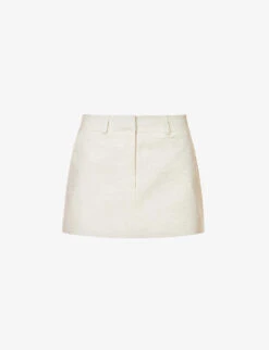 Isle Mid-rise Woven Mini Skirt