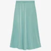 CLAUDIE PIERLOT Sapino High-waisted Satin Midi Skirt