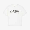 CLAUDIE PIERLOT Logo-print Short-sleeve Cotton T-shirt